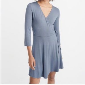 Abercrombie & Fitch blue wrap dress